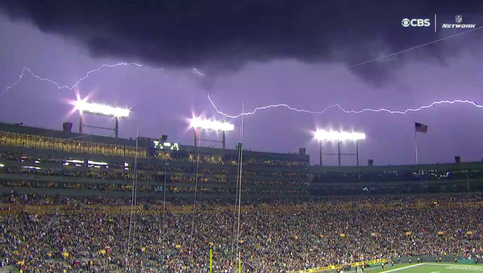 [Lightning Storm Thread] Packers Game On Hold Until Lightning Storm ...