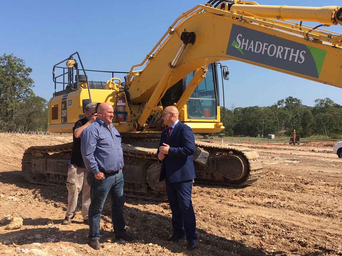 Launching Pointcorp's Amity in Narangba project this morning with QLD acting premier Curtis Pitt this morning