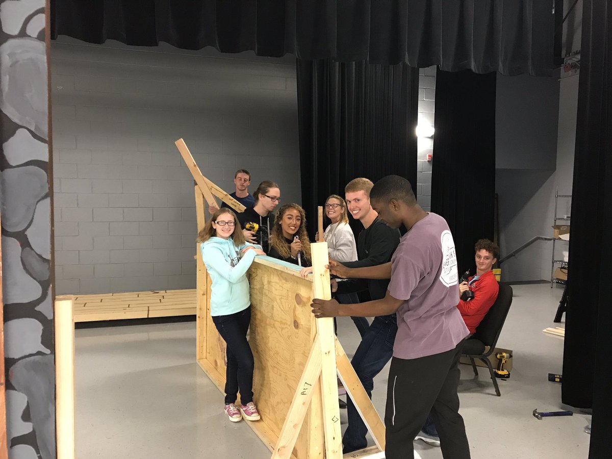 Mrs_Caffee's tweet photo. Goodness, I teach some talented and hard working kids! Love these goofballs of mine! #TeamDCS #theaterkids #colorguard https://t.co/5MniHOiRs4