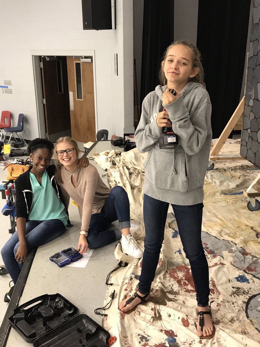 Mrs_Caffee's tweet photo. Goodness, I teach some talented and hard working kids! Love these goofballs of mine! #TeamDCS #theaterkids #colorguard https://t.co/5MniHOiRs4