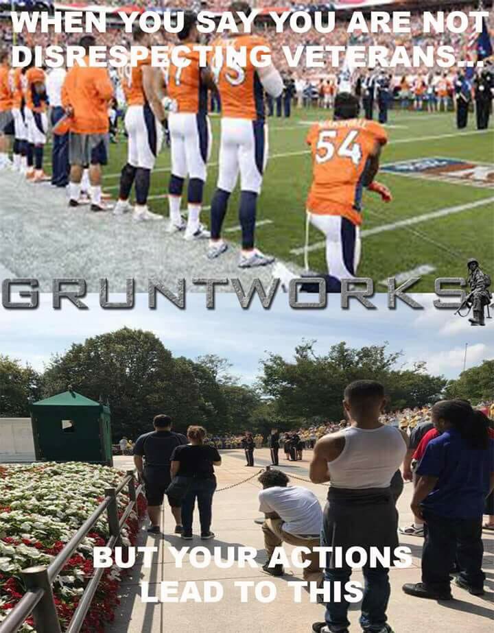 recon4wrd's tweet photo. @Shawn172510 @Prospectiveusa1 @empeypp @MelodyLayne68 @FoxNews @kimguilfoyle @NFL And it's my right to tell you you're wrong...it's got nothing to do with inequality...it's about anti-police &amp; Military. https://t.co/yB36cBrQXN