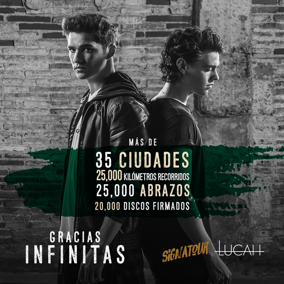 LucahOficial's tweet photo. ¡Gracias México! 

Cuéntanos cuál fue tu experiencia en nuestro #LucahSignaTOUR 🙌🏻 https://t.co/DIaZzQYQs9