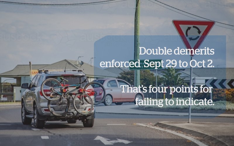 Double demerit penalties are in force this long weekend. Remember to drive carefully and plan extra time to get to your destination.