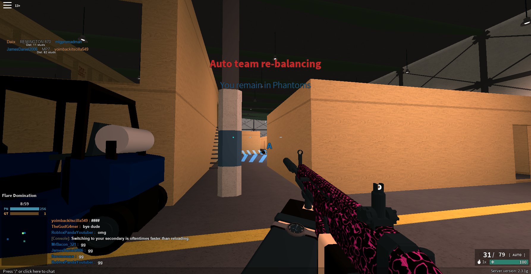 Fier on X: Phantom Forces Gameplay! 256 : 1 Good game guys   / X