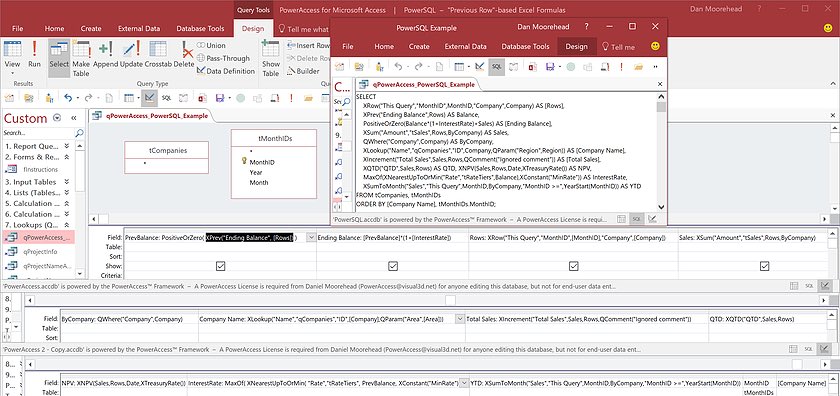 PowerSQL's tweet image. #PowerAccess&PowerSQL Server bring #PowerSQL 2 #MSAccess&#SQLServer 4 easy #Excel-like PrevRow-based formulas,1000x faster & 20x less #SQL