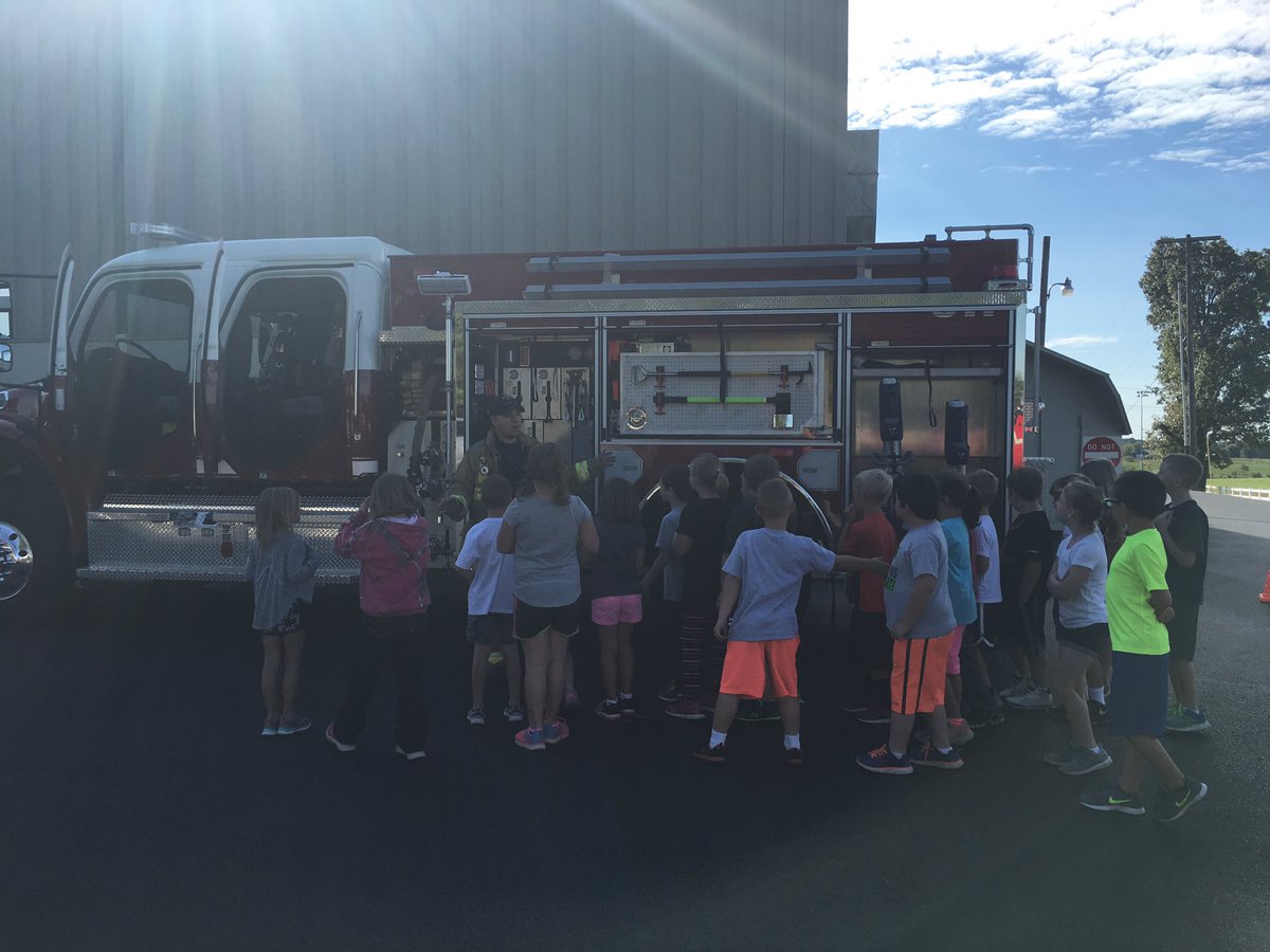 LawlerLibrary's tweet photo. #FireSafety fun today! @LawlerLions https://t.co/zWgMOTskxK
