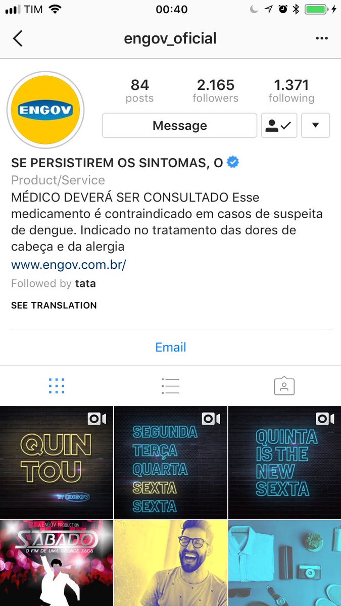 biaguimaraeslim's tweet image. Morta com essa sugestão de Instagram que apareceu pra mim. ME PATROCINA 🙏🏽 #engov #bomengove