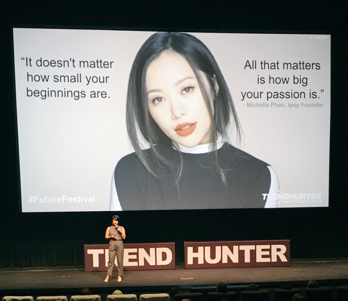 JennIsIn's tweet photo. "All that matters is how big your passion is." Ready to turn passion into plans during our Day 3 workshops!  #future-festival @trendhunter https://t.co/6A2JHw126F