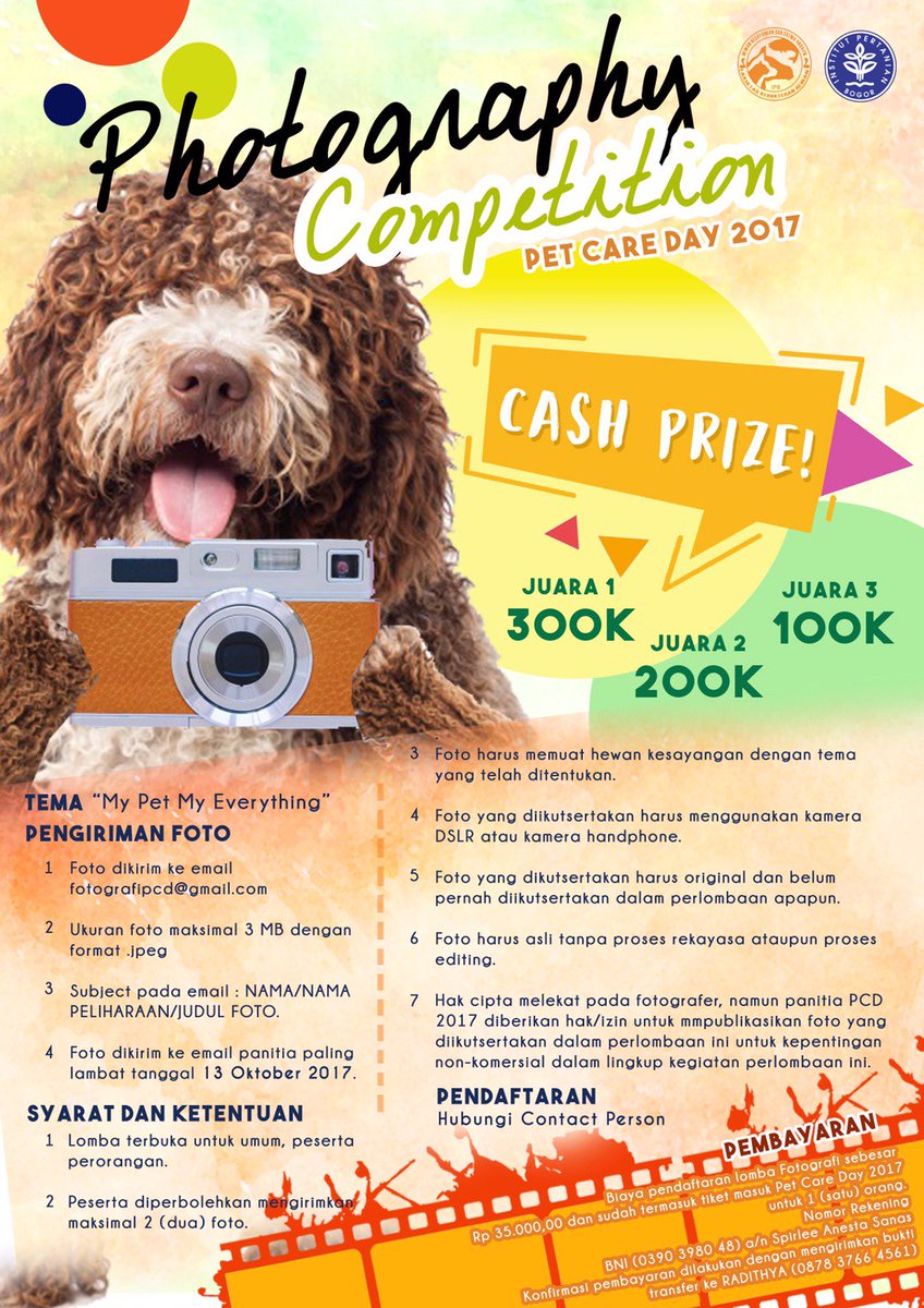 [Photography Competition]
Capture that loveable moment with your pet 📷 Send it to us and we'll share it to the world 🌎