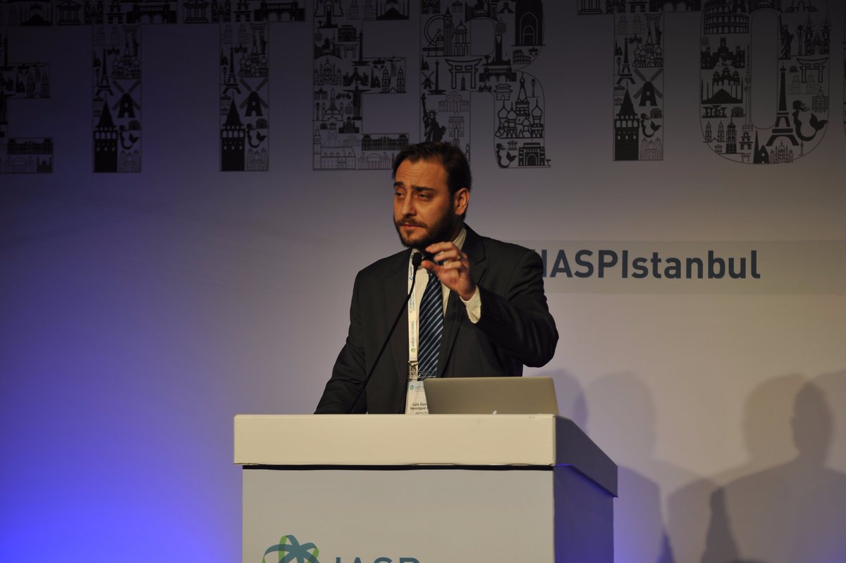 IASPistanbul's tweet photo. Luis Gustavo Enrique Peles presents “an innovative and Brazilian funding scheme for AOIs and startups” at #IASPIstanbul! https://t.co/pEdKQdzkI6