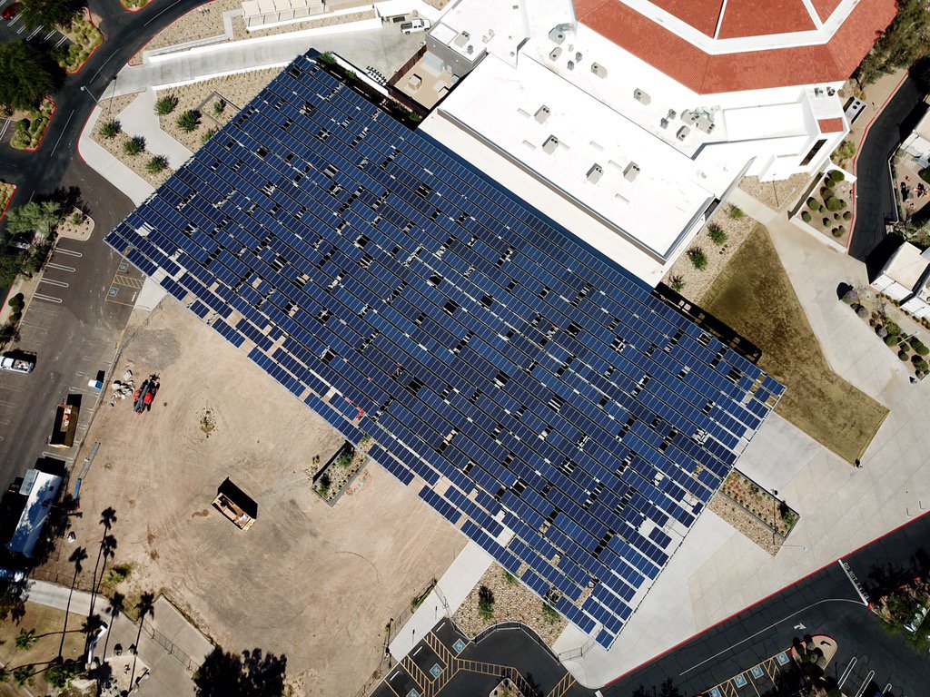 Making it rain shade! #solar for Gods Kingdom. No incentives, fully financed <a href="/SunRenuSolar/">SunRenu Solar</a>