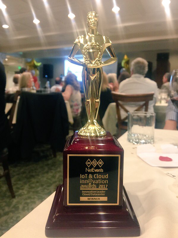 Cohesity's tweet image. Honored to attend the #NetEvents17 IoT &amp;amp; Cloud Innovation Awards &amp;amp; take home Innovation Leader Cloud/Datacenter 🏆 @NetEventsTV