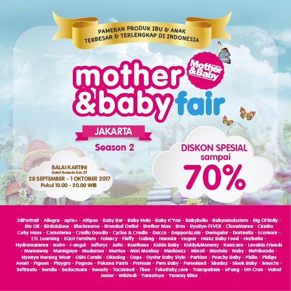wolipop's tweet photo. Mother&Baby Fair Jakarta is back!! Dapatkan berbagai diskon menarik hingga 70% hanya selama #MBFair2017 https://t.co/PX7C8hfbS2