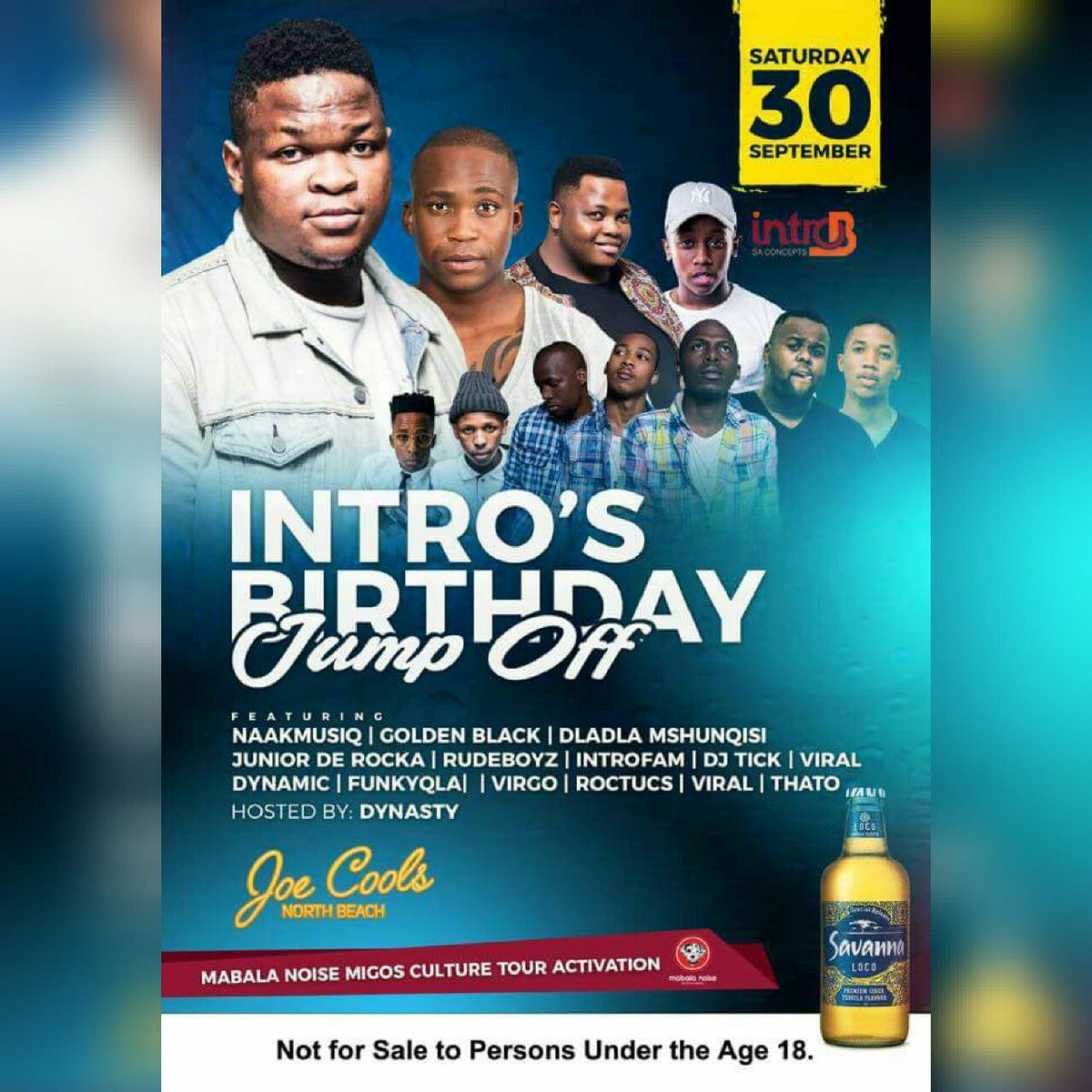 AfroTainmentSA's tweet photo. @NaakMusiQ Gig guide. Tomorrow at #Joecools & @ArtizenLounge for @DJSOXsa bday party!! #Mamelani #AfroSummer17 available intores nationwide! https://t.co/46e4tKsnRW