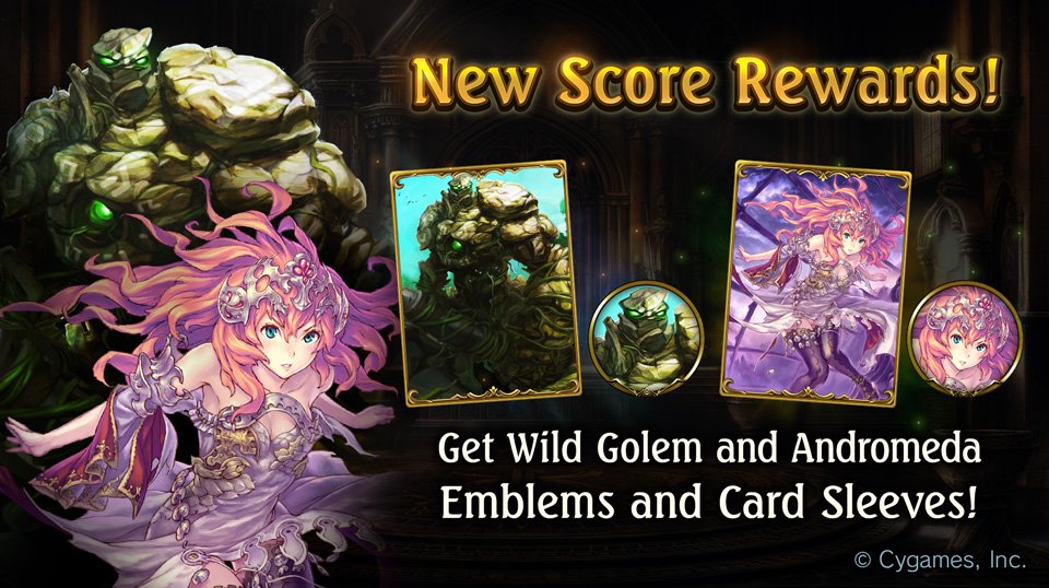 Shadowverse Score Rewards Will Be Renewed At 5 00 P M Sep 30 Pt Get Emblems And Sleeves For Wild Golem And Andromeda From Starforged Legends T Co mdmik9vp Shadowverse Score Rewards Will Be Renewed At 5 00 P M Sep 30 Pt Get Emblems And Sleeves For Wild Golem And Andromeda From Starforged Legends T Co mdmik9vp