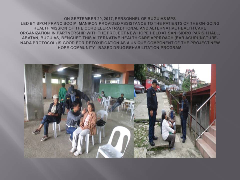 PNPBuguias's tweet image. #CommunityAssistance @PNPBenguet @RDPROCordillera  @PNPBuguias  @rwinp88 @ProcorRpcrd
#HealthCareMission