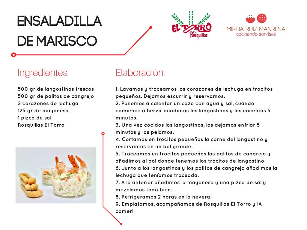MireiaMChef3's tweet photo. Con la cocina de vanguardia se nos olvidan recetas de "Cocina Viejuna" como una ensaladilla de marisco para Rosquillear con @RosquillasTorro https://t.co/nFTWCBIoX1