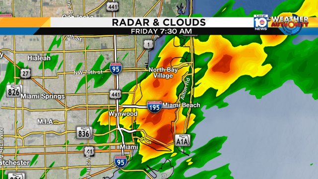 Heavy rainfall moving into Wywood, Miami Beach, North Bay Village! Drive safe 95, A1A, US1, are soaked. https://t.co/wRCMm51ZQl
