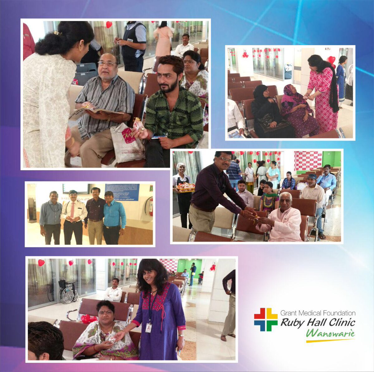 OPD Walk-in patients were handed over complimentary
Sugar-free Oats and Dry-fruits Sweets packets. 
Contact us - wanowrie.rubyhall.com