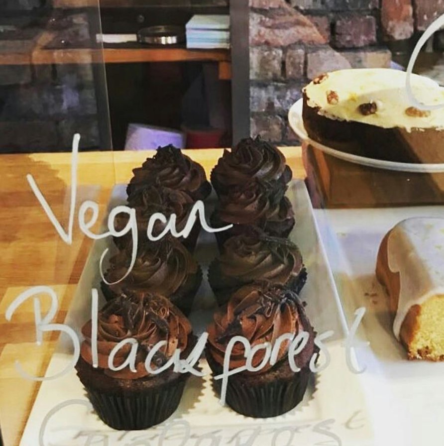 Some tasty vegan Black Forest cupcakes, courtesy of <a href="/TheLovelypear/">Lovely Pear</a>!