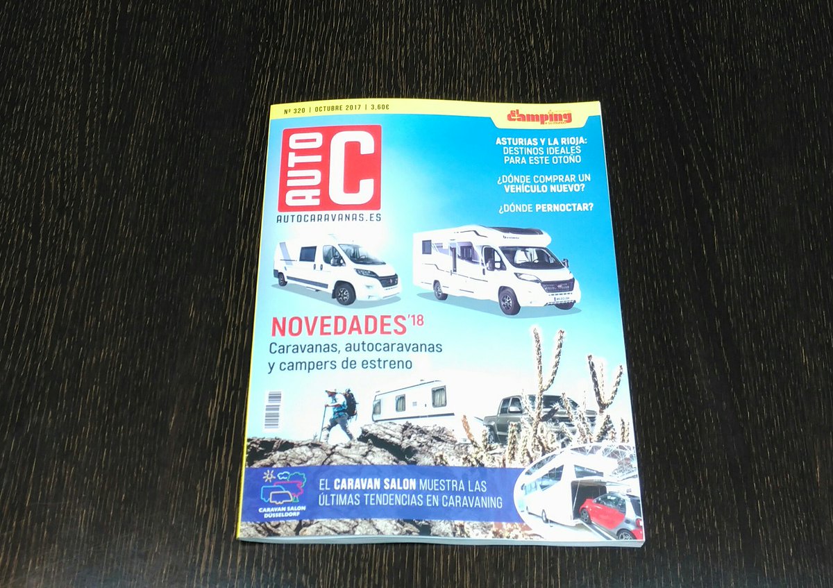 autocaravanasES's tweet photo. Ya tienes en tu kiosco nuestro Num. de #Octubre 🚐🙃AutoC 320, si quieres recibirla en tu casa, entra en la web y suscríbete ;) #caravaning https://t.co/8QcgDyXR6a