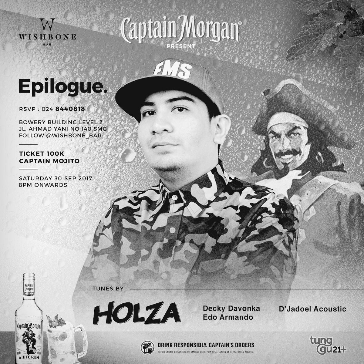 semarang i'm coming!! see you all tomorrow, saturday, sept 30th, 2017 at wishbone bar! 🙏