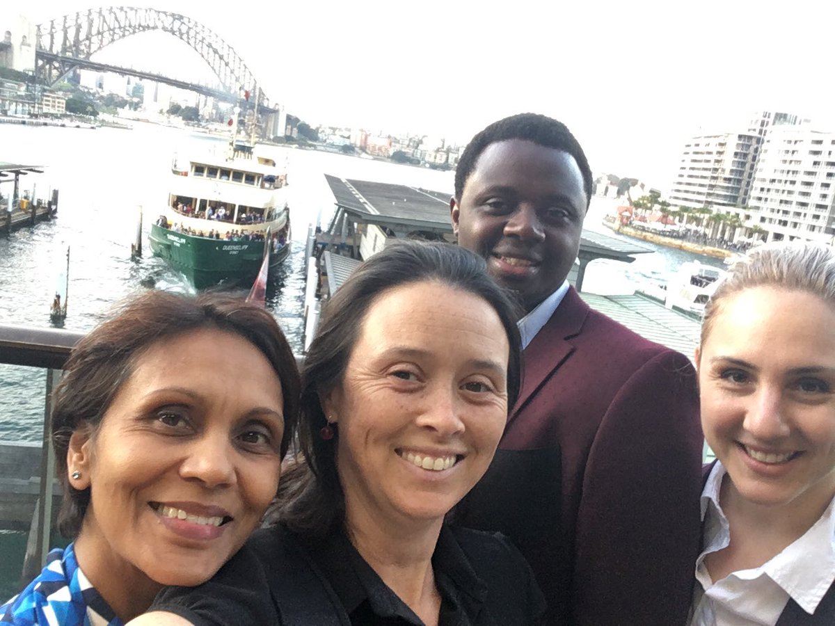 En route to the conference dinner. Great night for it. #aea2017 <a href="/KerenPapier/">Keren Papier</a> <a href="/mishra_gita/">Gita Mishra</a> <a href="/JC_Dusingize/">JC Dusingize</a>