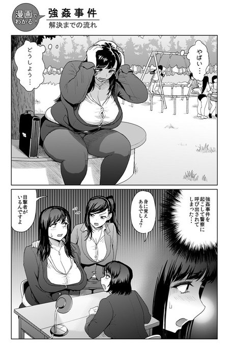 「漫画でわかる!強姦事件解決までの流れ」の逆レイプver.です
続きは無いです 