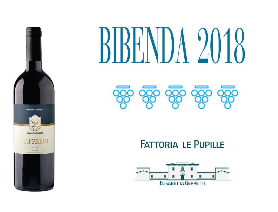 Anche quest'anno, con grande soddisfazione, siamo orgogliosi di comunicarvi che la redazione Bibenda 2018 ha attribuito al Saffredi 2014 i 5 grappoli ! Super saffredi ! #fattorialepupille #flp #bibenda2018 #maremma #maremmatoscana #superstuscan