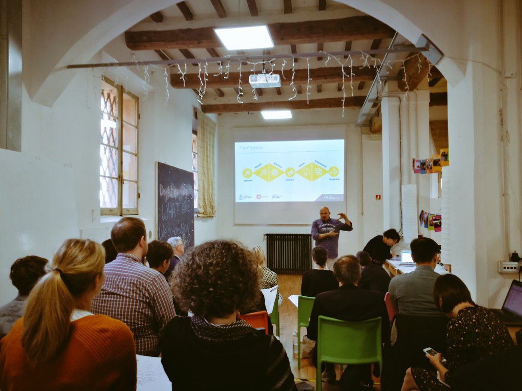 Ffoodinstitute's tweet image. Ricerca, astrazione, ideazione, sistematizzazione. Queste le fasi del primo workshop di #agripride spiegate da @vignolimatteo 
@ComuneRE