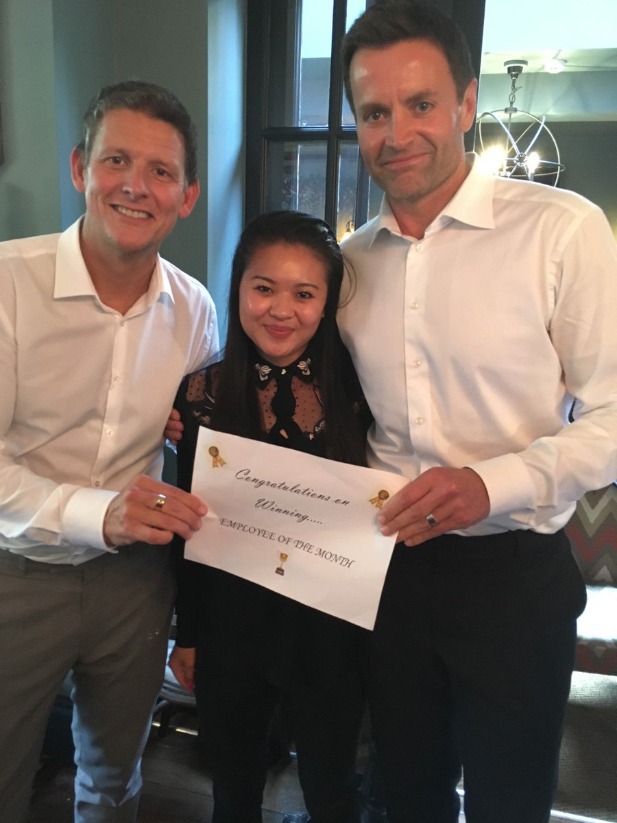 Congrats to Rupert &amp; Sally for winning Employee of the Month! 🏆🎉🍾