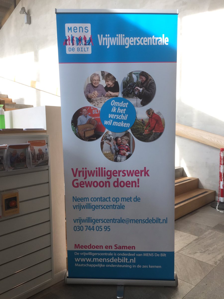 @vrijwilligerscentraleMENSdeBilt in@LichtruimB'hoven is er klaar voor u te ontvangen tussen 10-12u