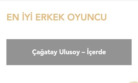 xsabahuykusu_'s tweet photo. Pantene Altın Kelebek ödüllerinde oylar Çağatay Ulusoy'a!💎 #çağatayulusoy #içerde https://t.co/AKi5DPBHzO https://t.co/hWdftSWL3v