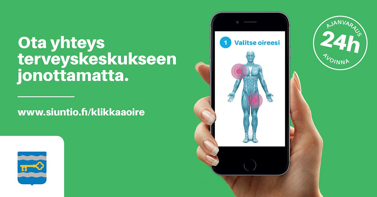 Siuntiossa yhteydenottopyyntö terveyskeskukseen hoituu nyt näppärästi netissä 24/7 #KlinikPro #Siuntio goo.gl/fjsdqs