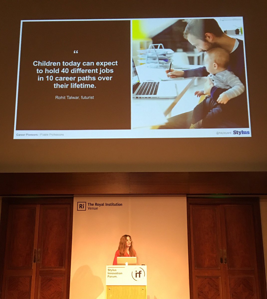 drjonwilson's tweet photo. 🙌🏽I’m currently at the Stylus Innovation Forum. Check what they’re saying, it totally resonates. Some of us are living your predictions now🤖 https://t.co/E7ocuCv9xy