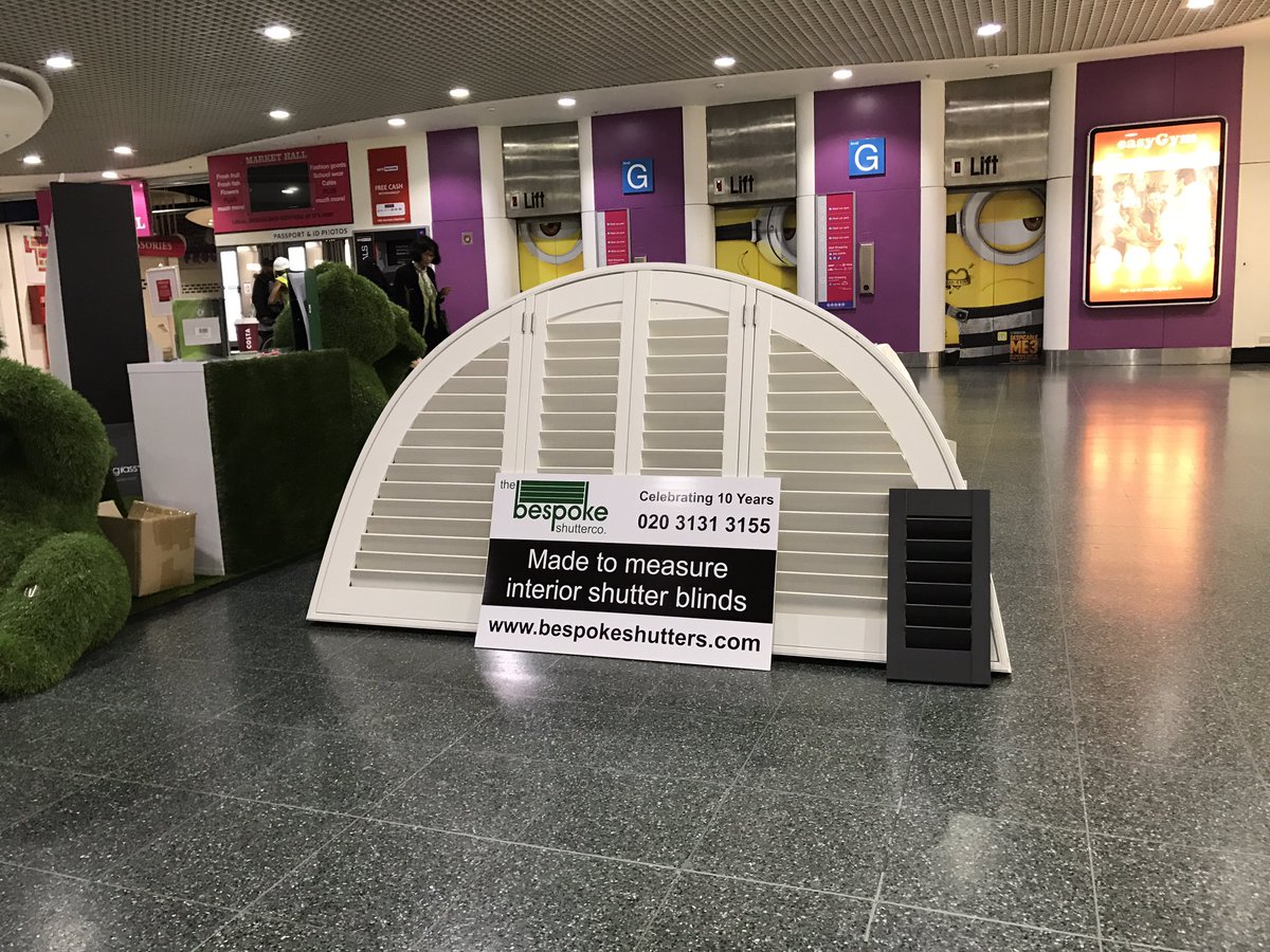 bespokeshutter's tweet photo. Stand @MallWoodGreen this weekend. Pop in and say hi! #shutters #plantationshutters #bespokeshutters https://t.co/ZWr8OJVpjC