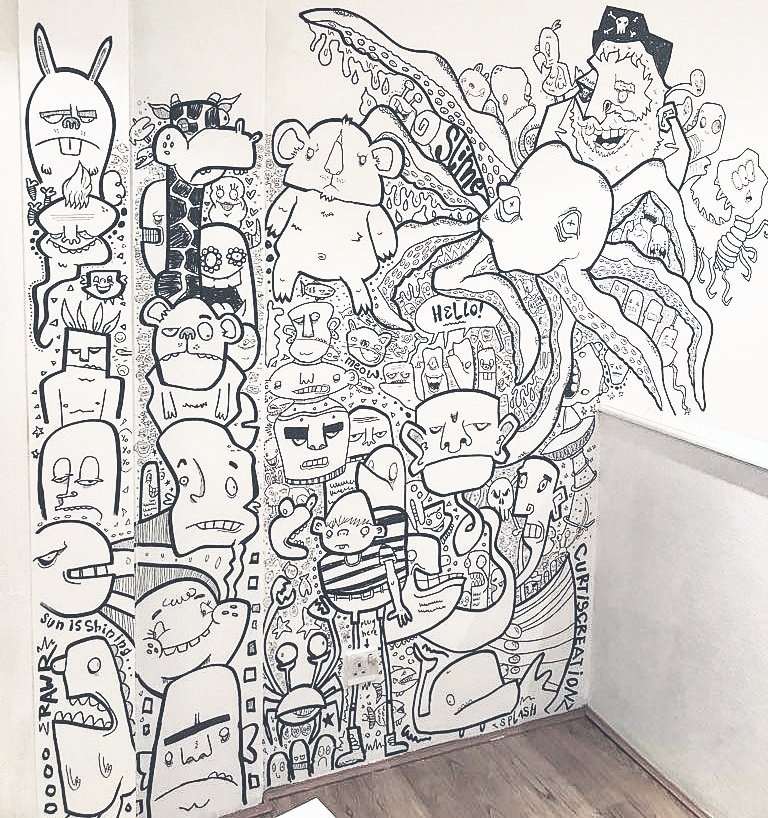 Curtiscreationz's tweet photo. Some photos from the opening event at an art gallery opening in Croydon #london #art #artists #croydon #mural #design #turfprojects #arthalo https://t.co/J7IbGDPdNG