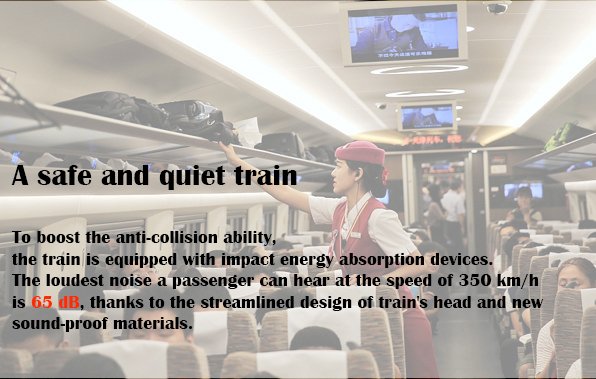 ChinaDaily's tweet image. China&apos;s newest bullet train Fuxing runs at 350km/h. What are some of its amazing features? Let&apos;s find out. ow.ly/oK6Y30fvKr4