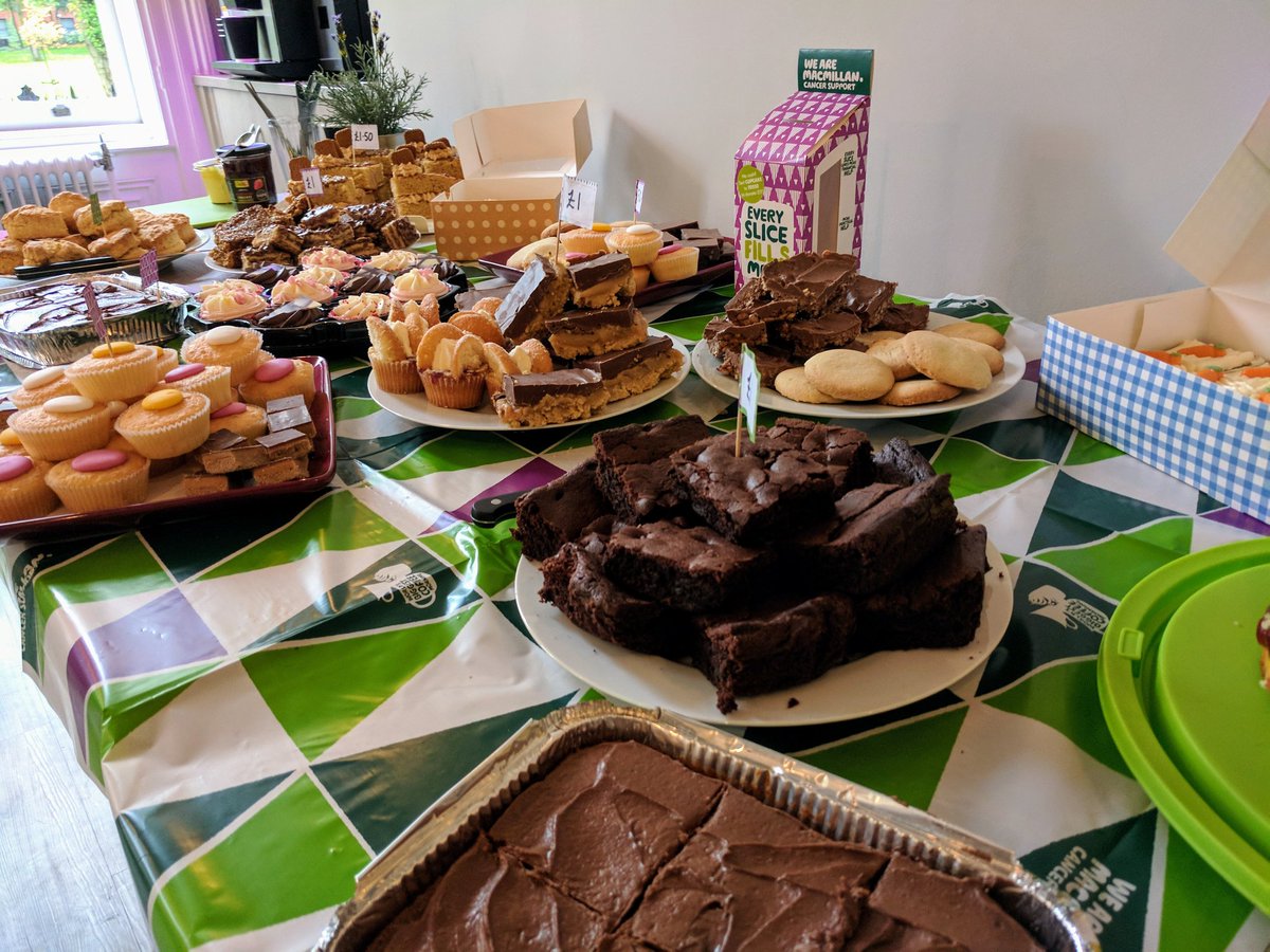 Our star bakers have done it again! If you're in Winckley square today feel free to pop by and support our  #mcmillancoffeemorning