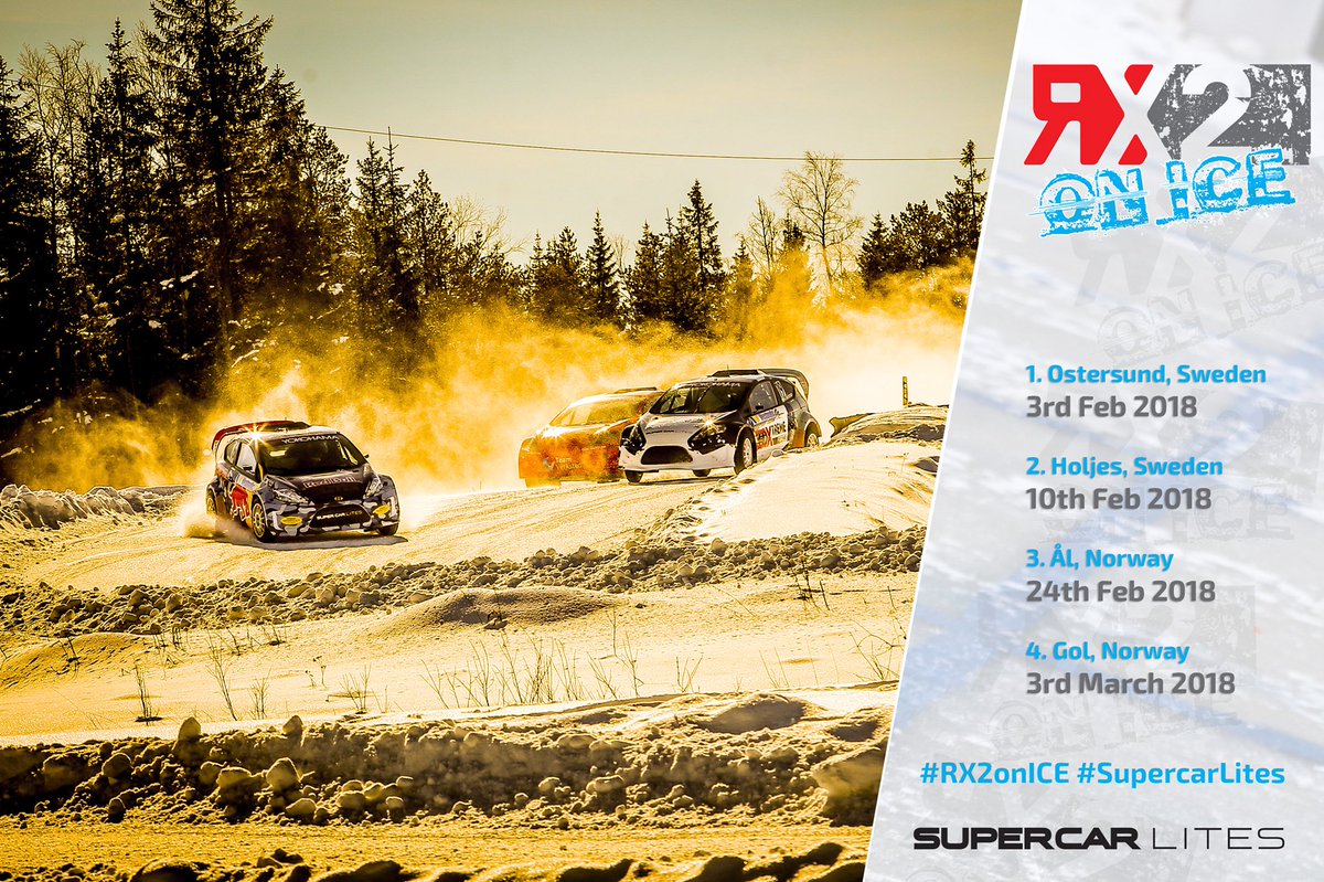 Any plans for off-season? Here it is! Cold Sweden and Norway! Ice! Rallycross! <a href="/RX2_Series/">RX2</a> and <a href="/supercarlites/">SuperCar Lites</a>