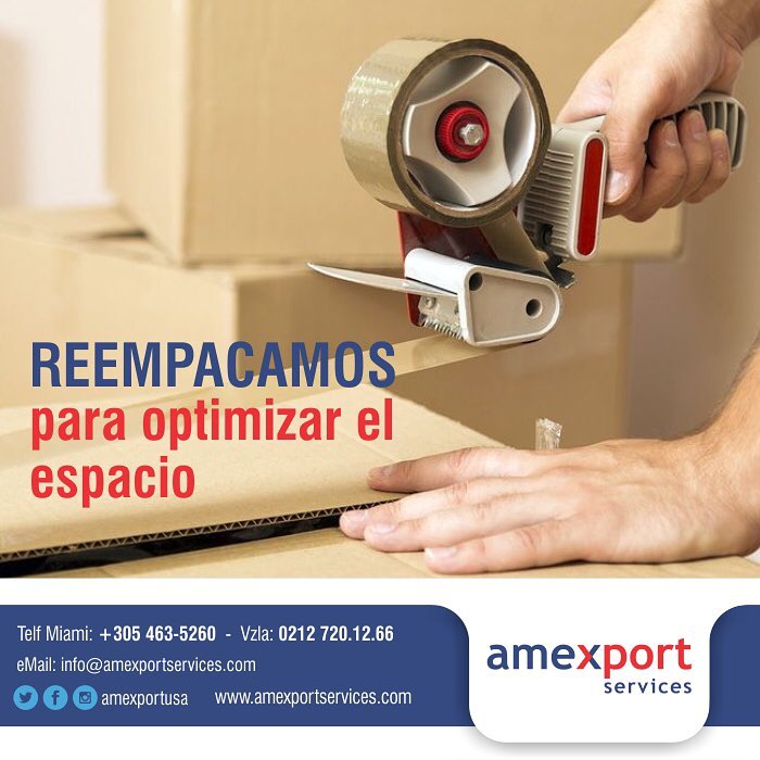 AmexportUSA's tweet photo. Nos encargamos de realizar todas tus compras, y las preparamos todas en el menor espacio posible, para que puedas ahorrar con tus envíos https://t.co/yZVM4KuHOZ