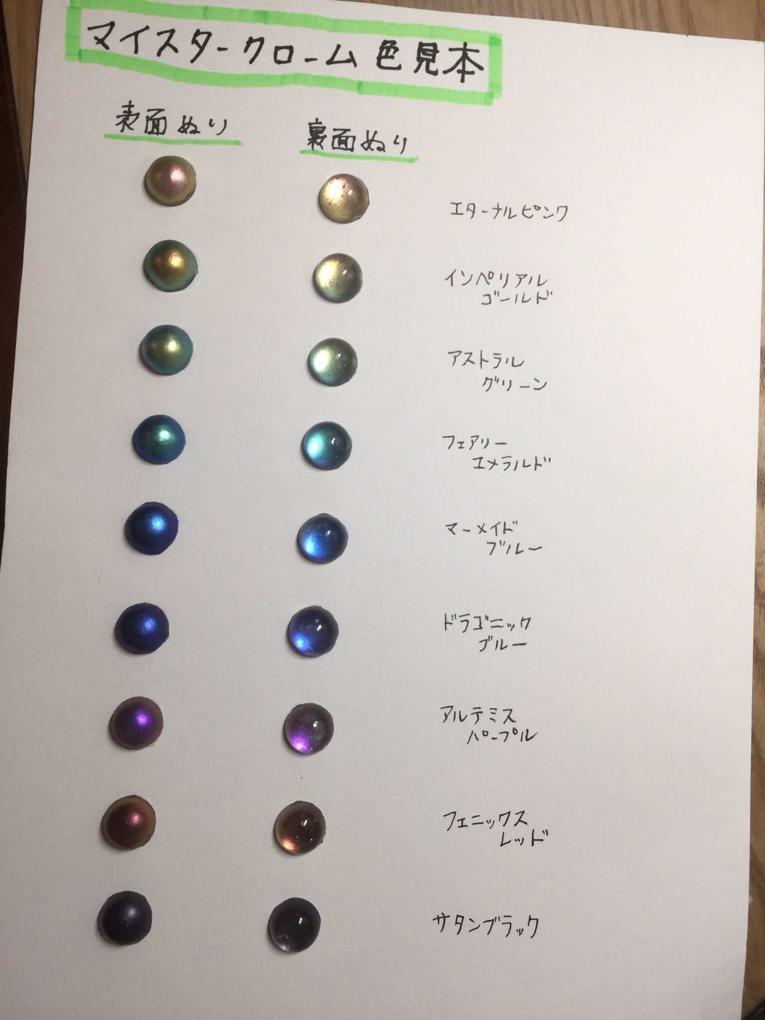 Colore Magia コローレマジーア レジン道さん Resindou1 のマイスタークロームやら レジン道カラーやらその他の色見本作ったど マイスタークローム全色グラデーションみたいに出来て嬉しいずぇ ハンドメイド好きな人と繋がりたい レジン初心者 Colore Magia コローレマジーア レジン道さん Resindou1 のマイスタークロームやら レジン道カラーやらその他の色見本作ったど マイスタークローム全色グラデーションみたいに出来て嬉しいずぇ ハンドメイド好きな人と繋がりたい レジン初心者