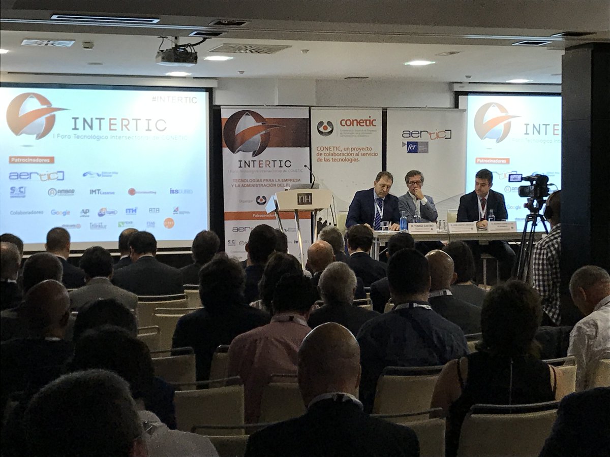 SiliconAlleyMAD's tweet photo. Gran éxito el foro #INTERTIC de ayer con @conetic España tiene mucho que aportar y mucha gente que aporta https://t.co/gwBP4XLgGr