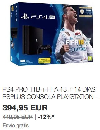 TheShopGamer's tweet photo. Juega como un #PRO Pack #PS4Pro + #FIFA18 #oferta #Superweek #eBay15 #TheShopGamer envío #GRATIS #FelizFinde
https://t.co/wQINKhiPP8 https://t.co/jSENvsBsEU