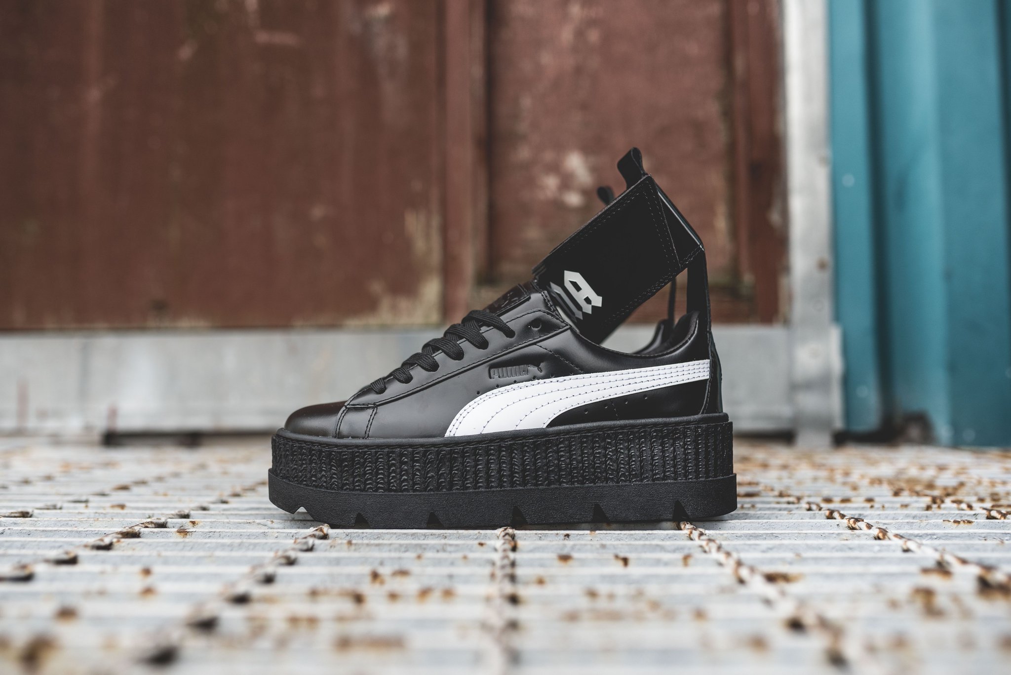 Puma fenty ankle strap black hotsell