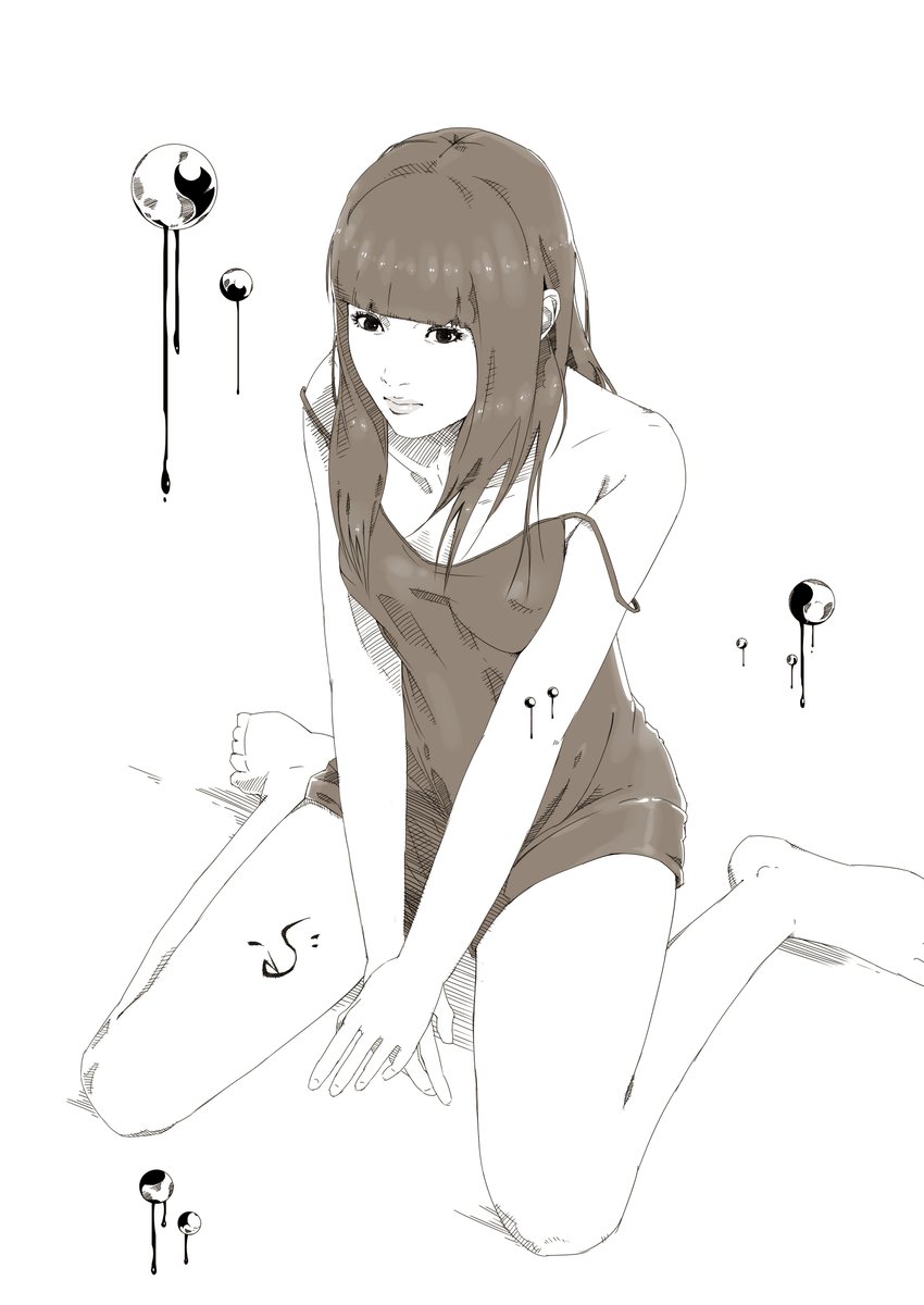オンザ眉毛からの前髪ぱっつん(・ω・)ラクガキ 