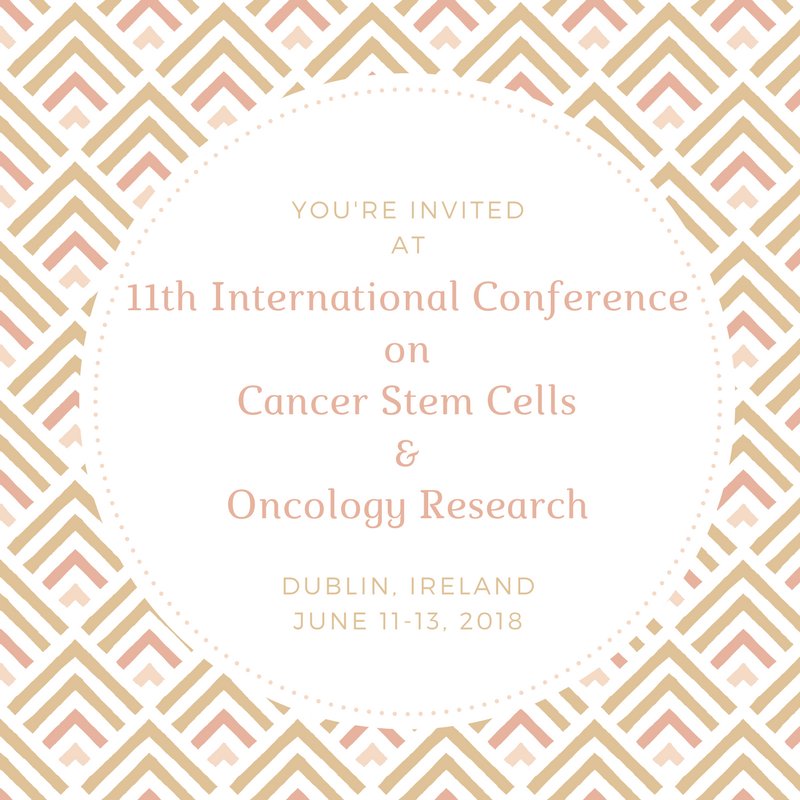 CancerStemCell's tweet image. Mark Your Presence at #CancerStemCells Conference on June 11-13, 2018 at Dublin, Ireland. For details see: cancerstemcells.alliedacademies.com
#Cancer