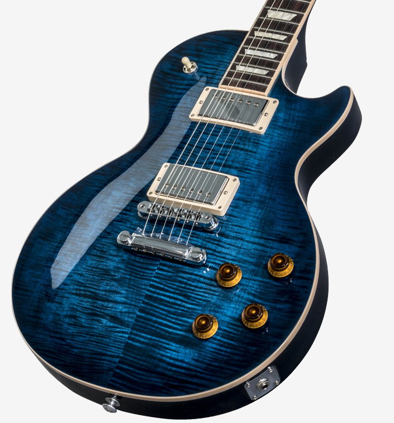 Introducing the Les Paul Standard 2018 - Improved Modern Performance and Tones - Learn more here: bit.ly/2yL5WDH Finish:Cobalt Fade