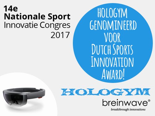 Breinwave's tweet photo. We zijn genomineerd voor de Dutch Sports Innovation Award 2017 met Hologym! #DSIA17 #mixedreality #onderwijs #hololens https://t.co/FRPh3skybi
