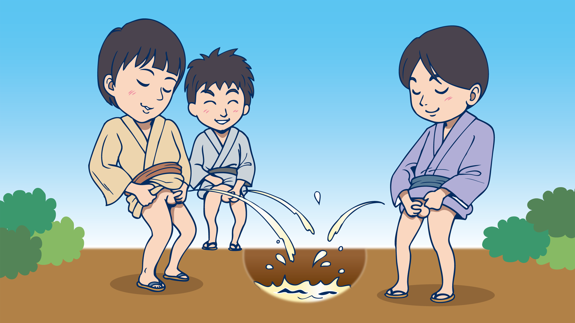 Twitter 上的 佐伯ウサギ 似顔絵師 イラストレーター 戦国時代の日本では 火縄銃の火薬となる硝石をおしっこから作っていました Eテレ で放送されました 人体くん おしっこ回イラストを制作しました 次回はうんこ回 T Co Ajswbbm94q Twitter